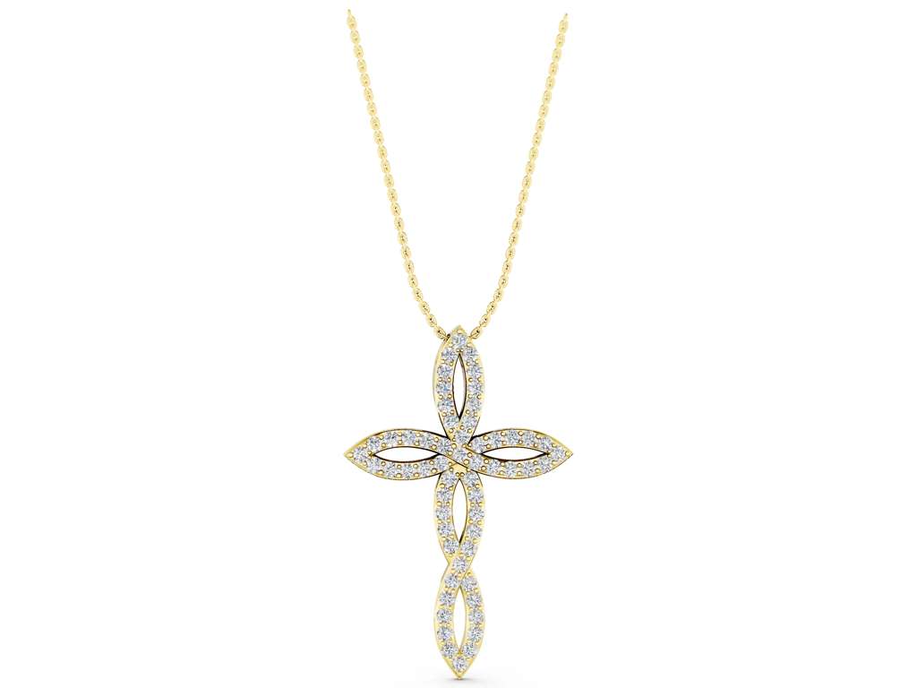 TWIST CROSS PENDANT