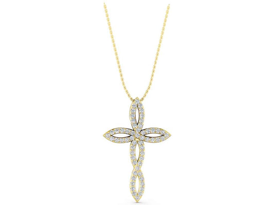 TWIST CROSS PENDANT - M&D Signature Jewels