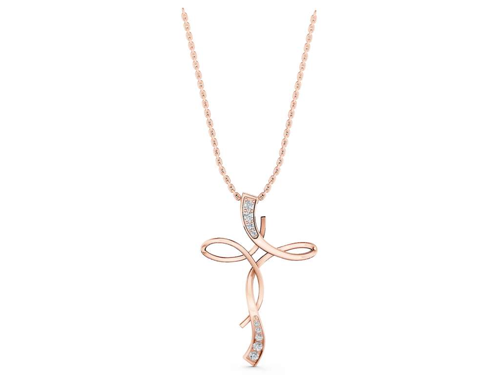 TWIST CROSS PENDANT