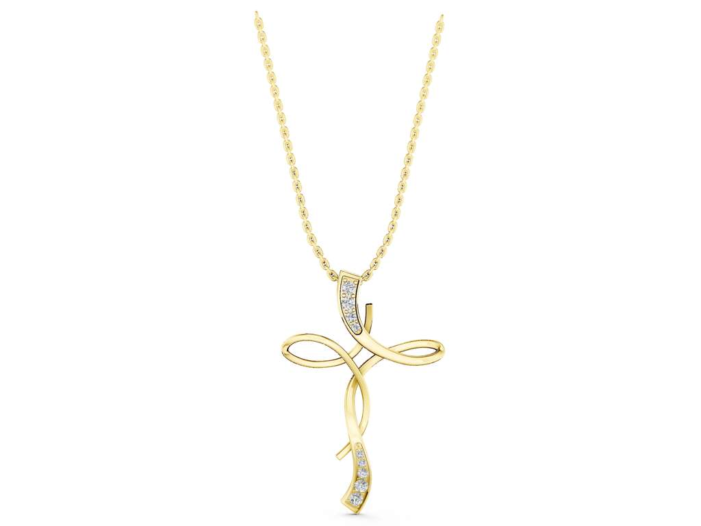 TWIST CROSS PENDANT