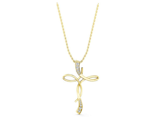 TWIST CROSS PENDANT - M&D Signature Jewels