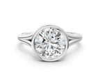 ROUND ACCENTED BEZEL RING