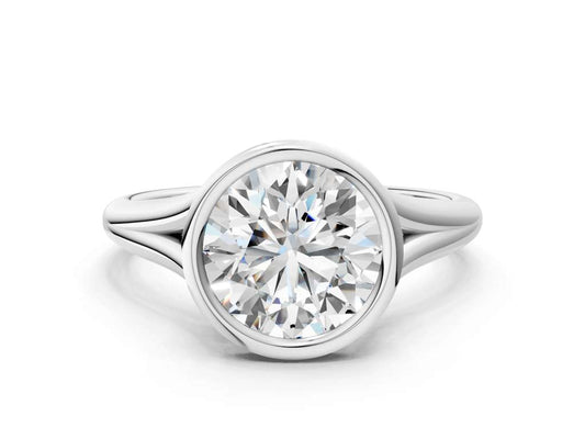 ROUND ACCENTED BEZEL RING