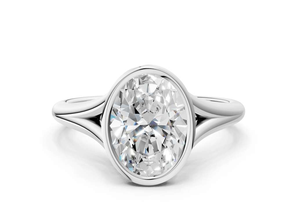 OVAL ACCENTED BEZEL RING
