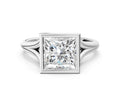PRINCESS ACCENTED BEZEL RING