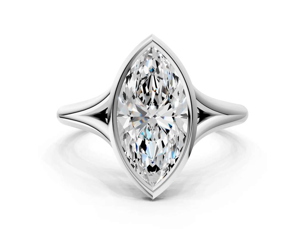 MARQUISE ACCENTED BEZEL RING