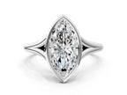 MARQUISE ACCENTED BEZEL RING