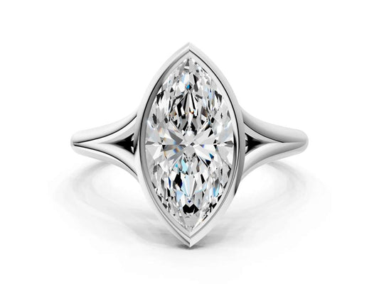 MARQUISE ACCENTED BEZEL RING