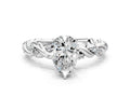 PEAR TWISTED PAVE RING