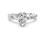 PEAR TWISTED PAVE RING