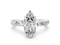 MARQUISE TWISTED PAVE RING