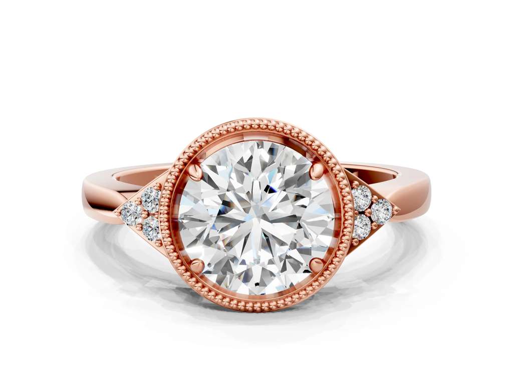 ROUND MILGRAIN VINTAGE RING - M&D Signature Jewels