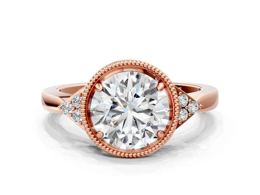 ROUND MILGRAIN VINTAGE RING - M&D Signature Jewels