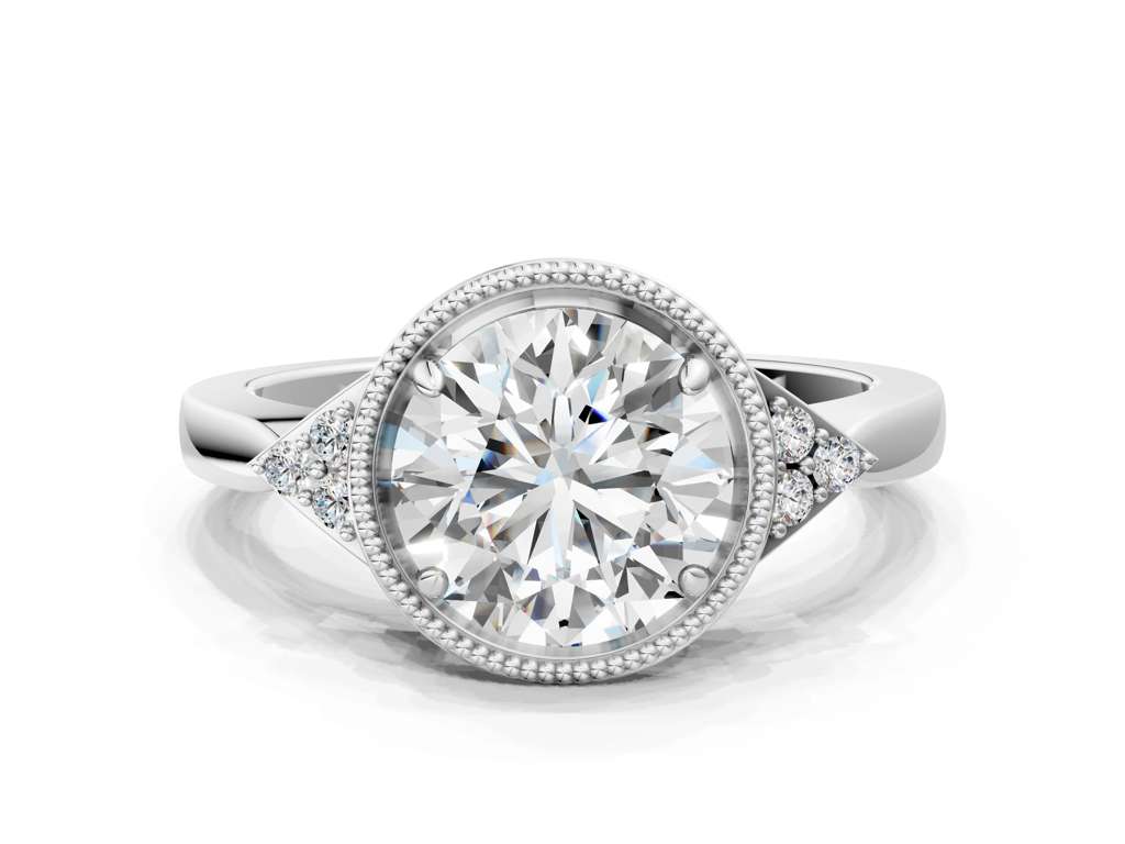 ROUND MILGRAIN VINTAGE RING