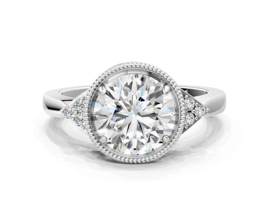 ROUND MILGRAIN VINTAGE RING