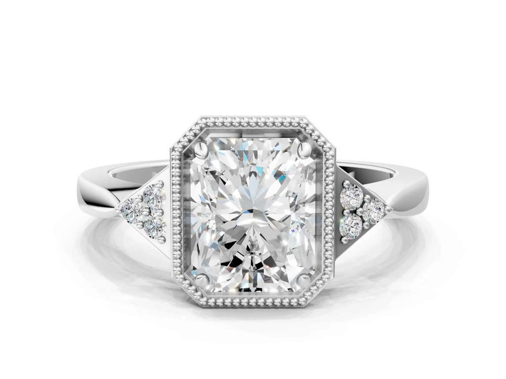 RADIANT MILGRAIN VINTAGE RING