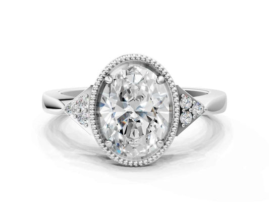 OVAL MILGRAIN VINTAGE RING
