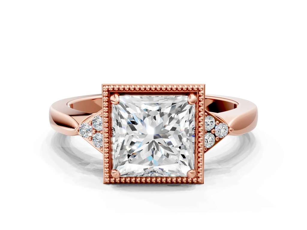 PRINCESS MILGRAIN VINTAGE RING - M&D Signature Jewels