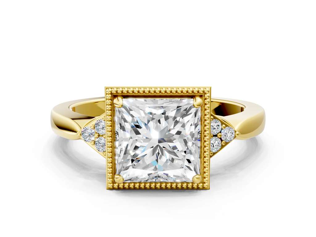 PRINCESS MILGRAIN VINTAGE RING - M&D Signature Jewels