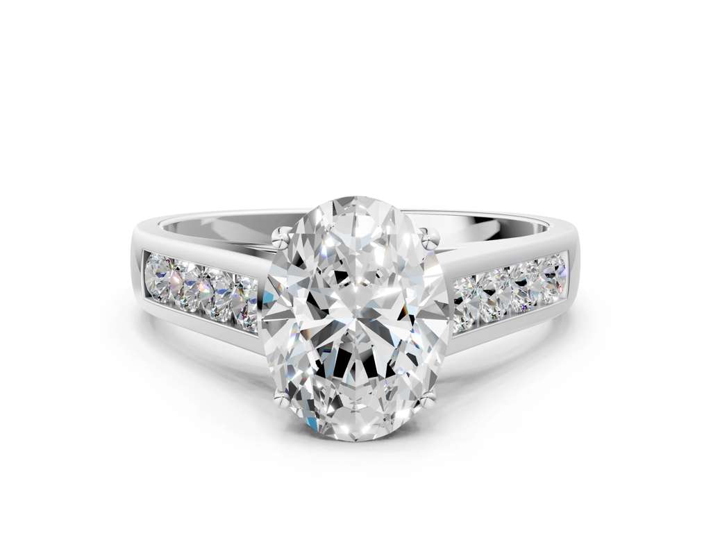 OVAL CHANNEL RING