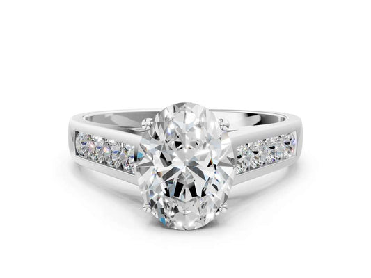 OVAL CHANNEL RING