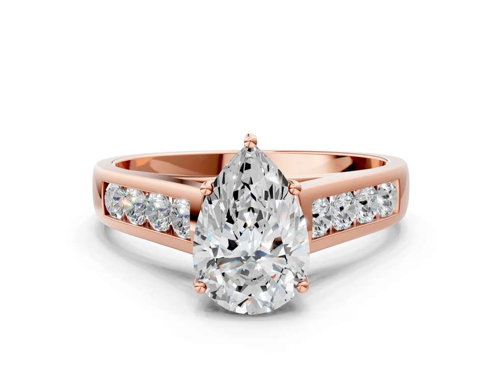 PEAR CHANNEL RING - M&D Signature Jewels