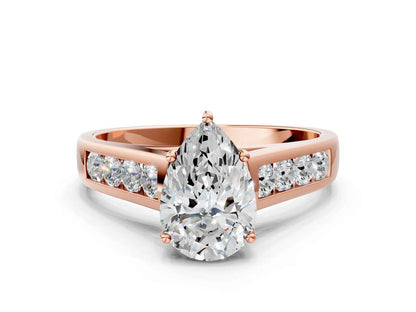 PEAR CHANNEL RING - M&D Signature Jewels