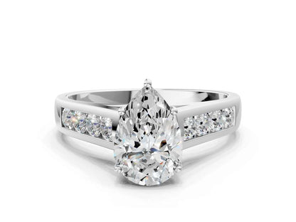 PEAR CHANNEL RING - M&D Signature Jewels