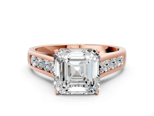 ASSCHER CHANNEL RING