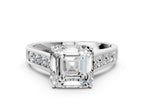 ASSCHER CHANNEL RING