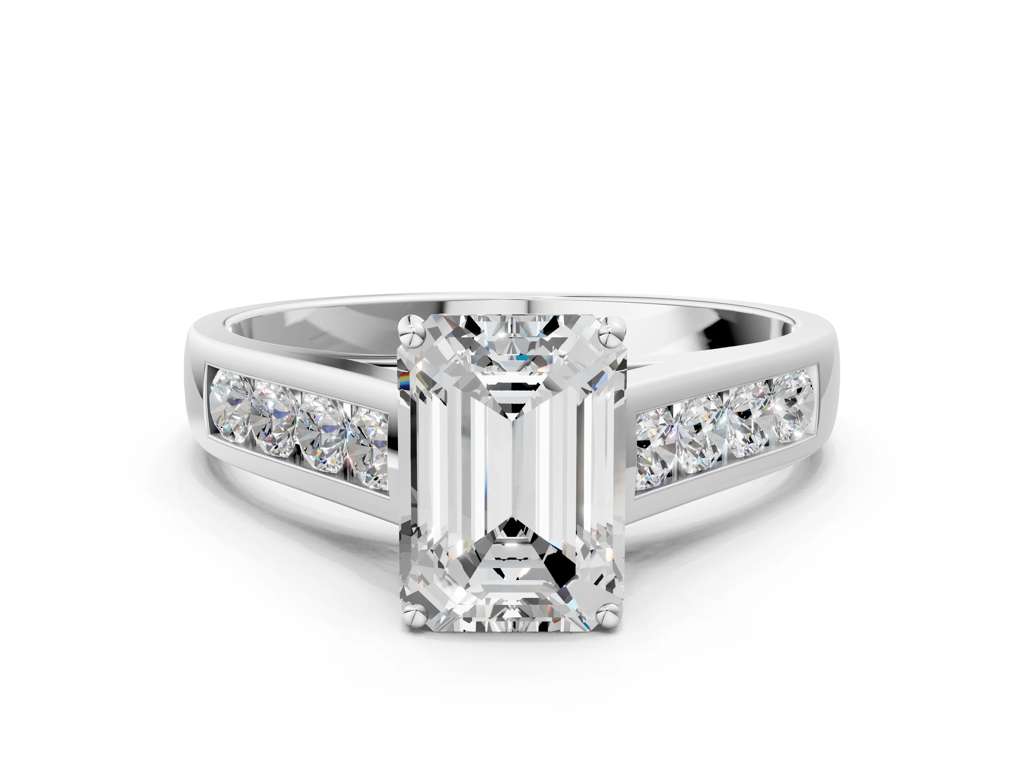EMERALD CHANNEL RING