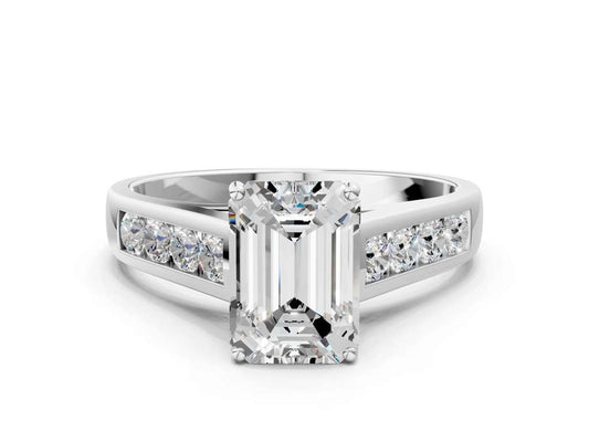 EMERALD CHANNEL RING