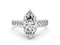 MARQUISE CHANNEL RING