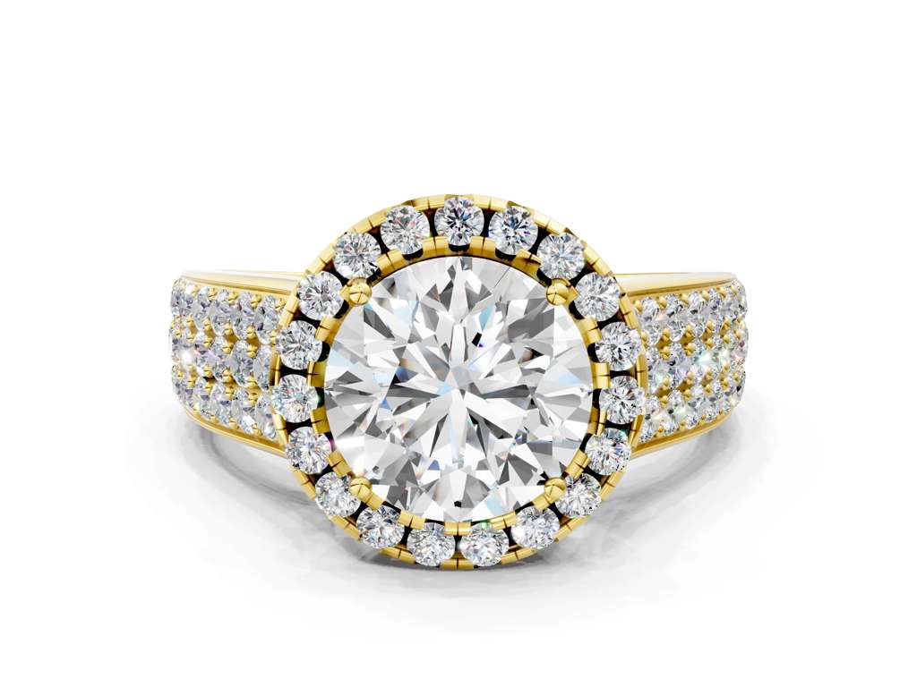 ROUND THREE ROW VINTAGE RING - M&D Signature Jewels