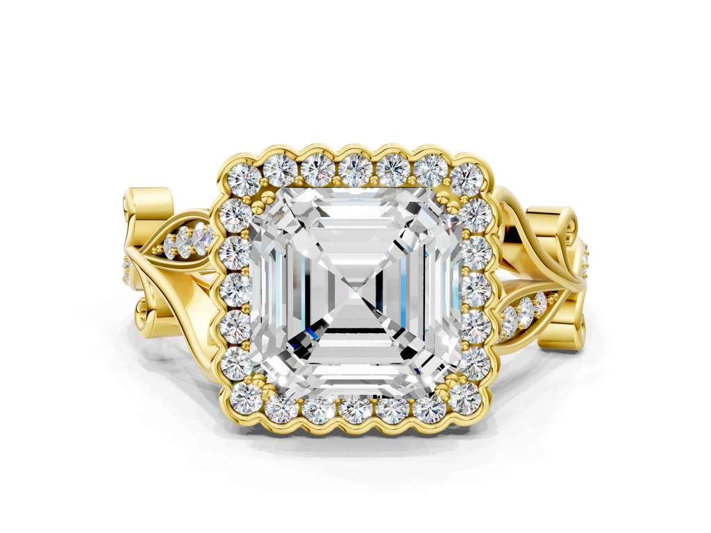 ASSCHER SPLIT SHAK VINTAGE - M&D Signature Jewels