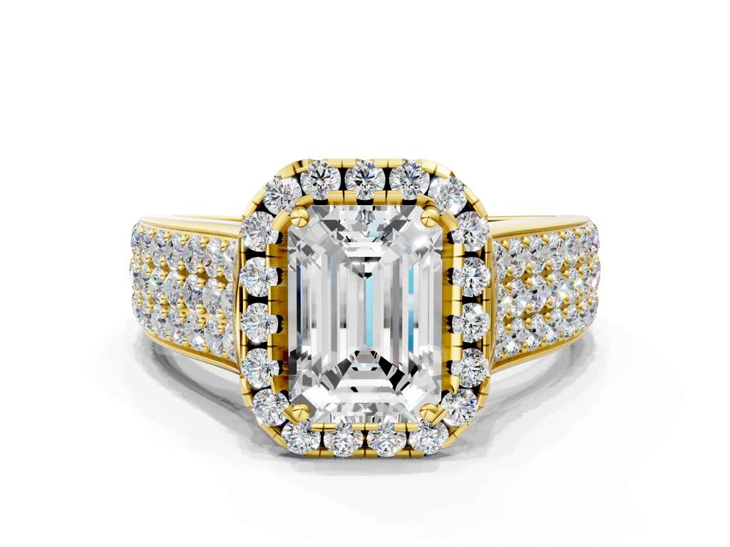 RADIANT THREE ROW VINTAGE RING - M&D Signature Jewels