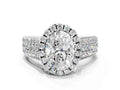 OVAL THREE ROW VINTAGE RING