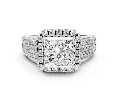 PRINCESS THREE ROW VINTAGE RING - M&D Signature Jewels