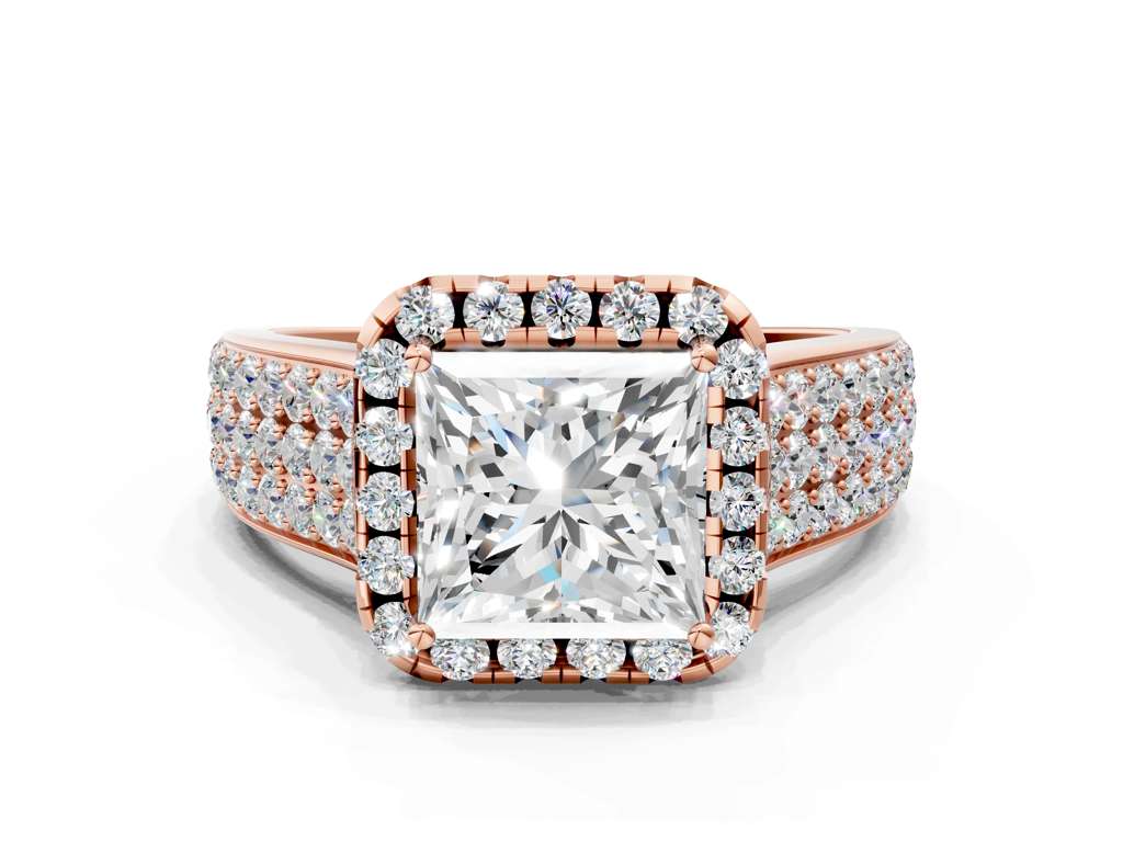 PRINCESS THREE ROW VINTAGE RING - M&D Signature Jewels
