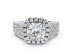 CUSHION THREE ROW VINTAGE RING