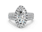 MARQUISE THREE ROW VINTAGE RING