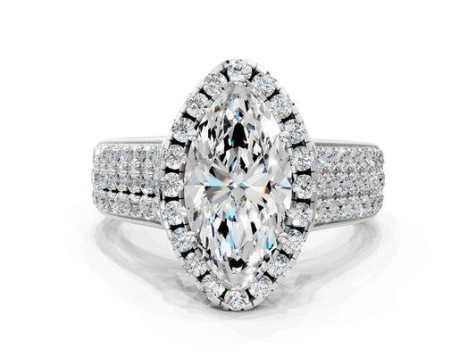 MARQUISE THREE ROW VINTAGE RING