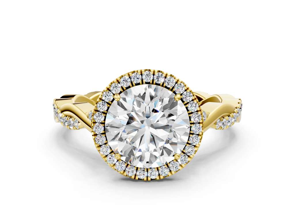 ROUND TWIST HALO - M&D Signature Jewels