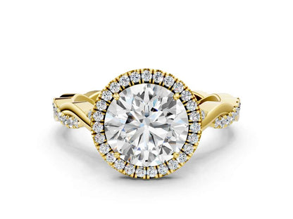 ROUND TWIST HALO - M&D Signature Jewels
