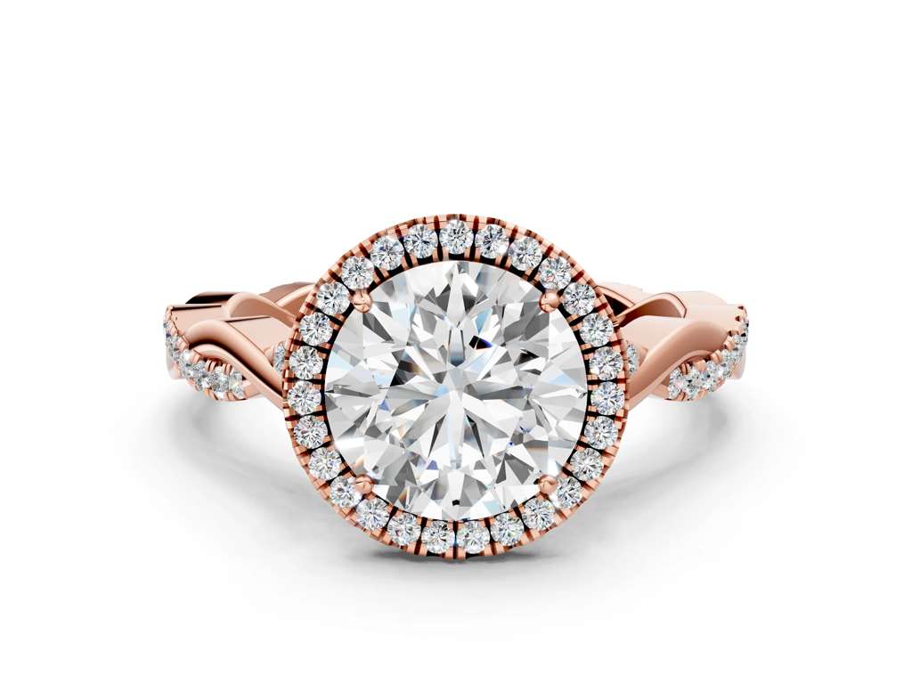ROUND TWIST HALO - M&D Signature Jewels