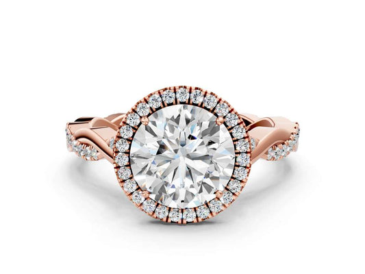 ROUND TWIST HALO - M&D Signature Jewels