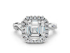 ASSCHER TWIST HALO