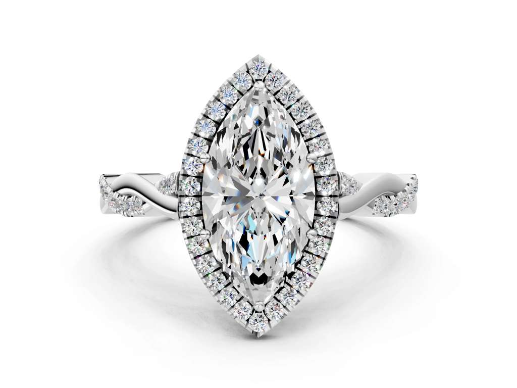 MARQUISE TWIST HALO