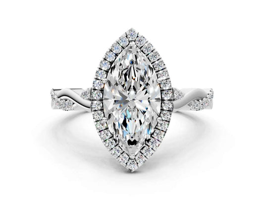 MARQUISE TWIST HALO