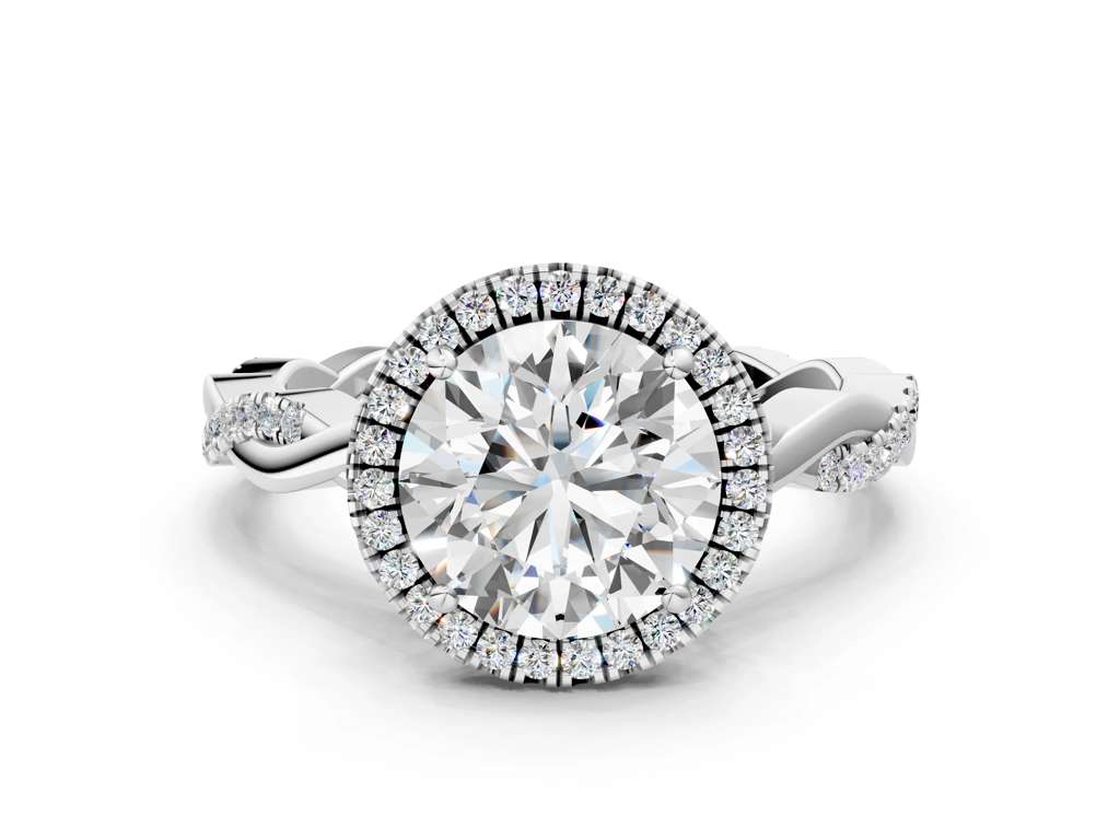ROUND TWISTED PAVE WITH HALO